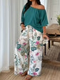 Wide-leg Pants Vacation-style Loose-fitting Two-piece Set That Flatters Your