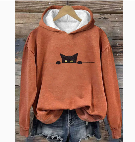 Womens Retro Jacquard Loose Crew-Neck Sweater