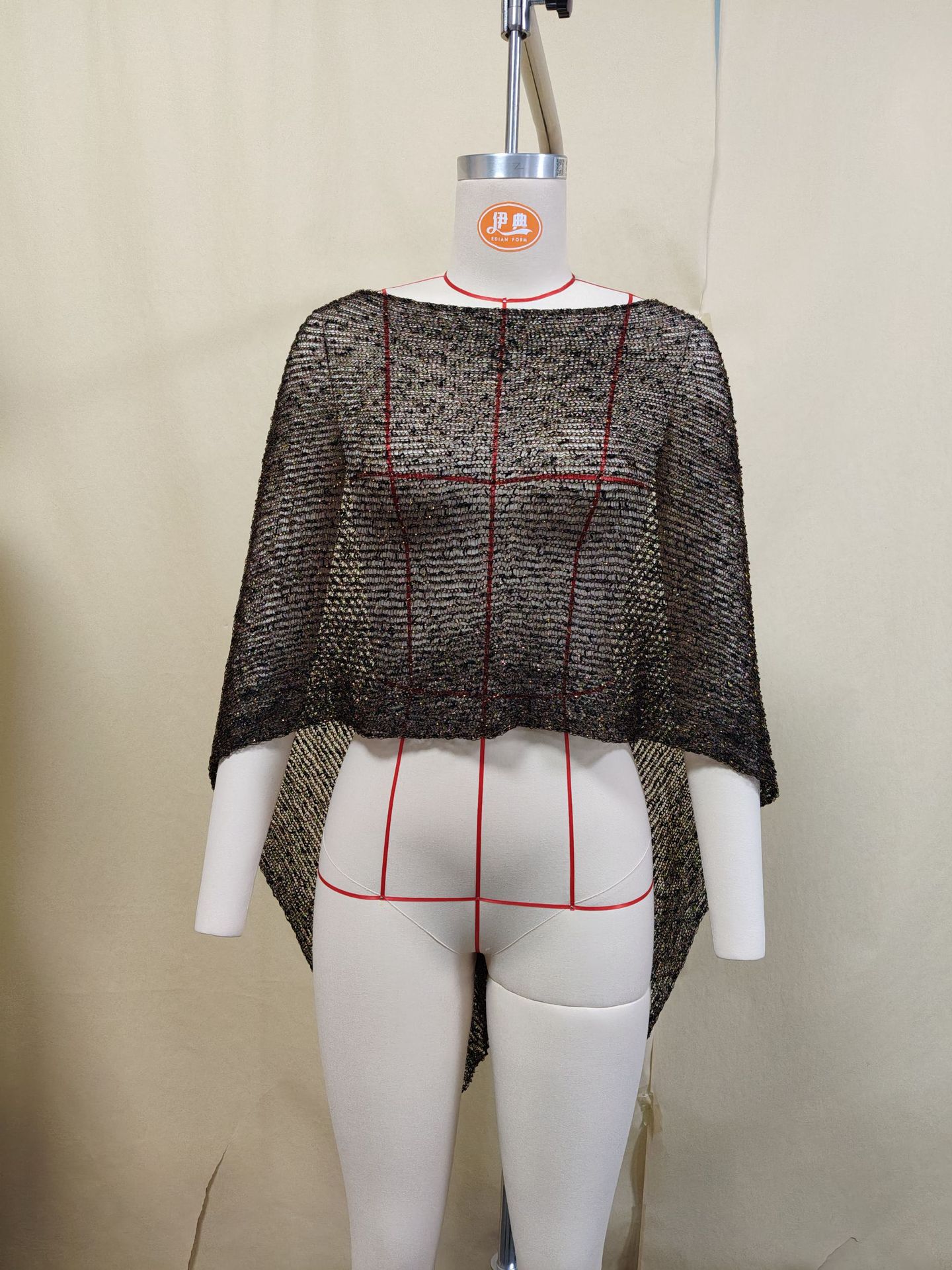 Round Neck Long Sleeve Slim Fit Pencil Skirt