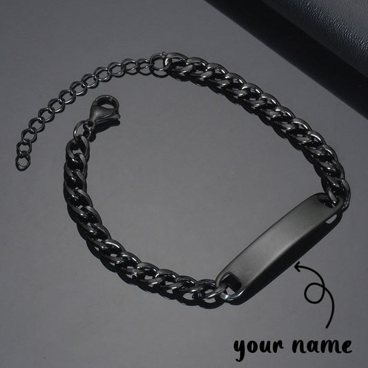 Custom Laser Engraved Bracelets Personalized Bracelet Engravable Stainless Steel Jewelry Gifts