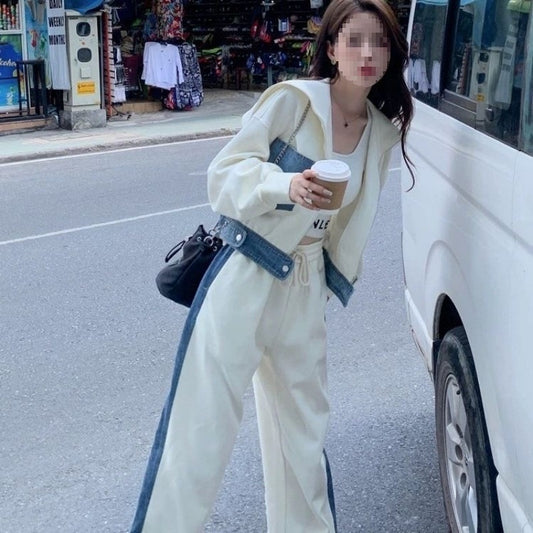 Early Autumn Outfit Set New Stylish Sporty Casual Two-Piece Set